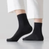 Black knee socks, mid-length