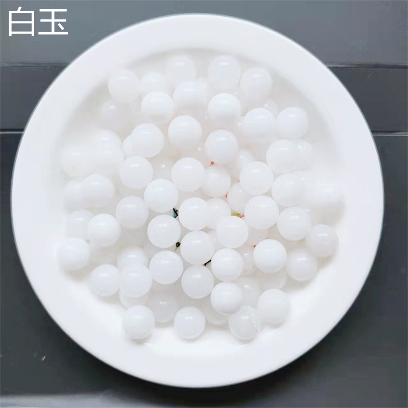 Sin agujeros, medio agujero, 8mm, cuentas redondas de cristal natural, ojos de gato, calcedonia, cuentas sueltas de ágata, accesorios de joyería de bricolaje, materiales al por mayor