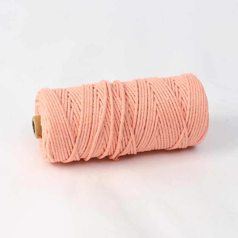 2mm3mm4mmマルチ仕様カラー手作りコットンロープ素材ボトル缶巻き手工芸品編みコットンロープ素材|undefined