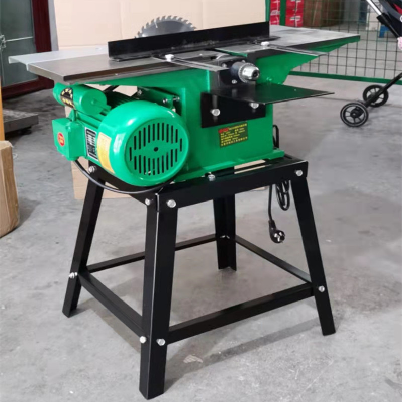 Cepilladora de carpintería de escritorio multifuncional con envío gratis, sierra de mesa pequeña para el hogar, cepilladora eléctrica, cepilladora tres en uno, cepilladora plana