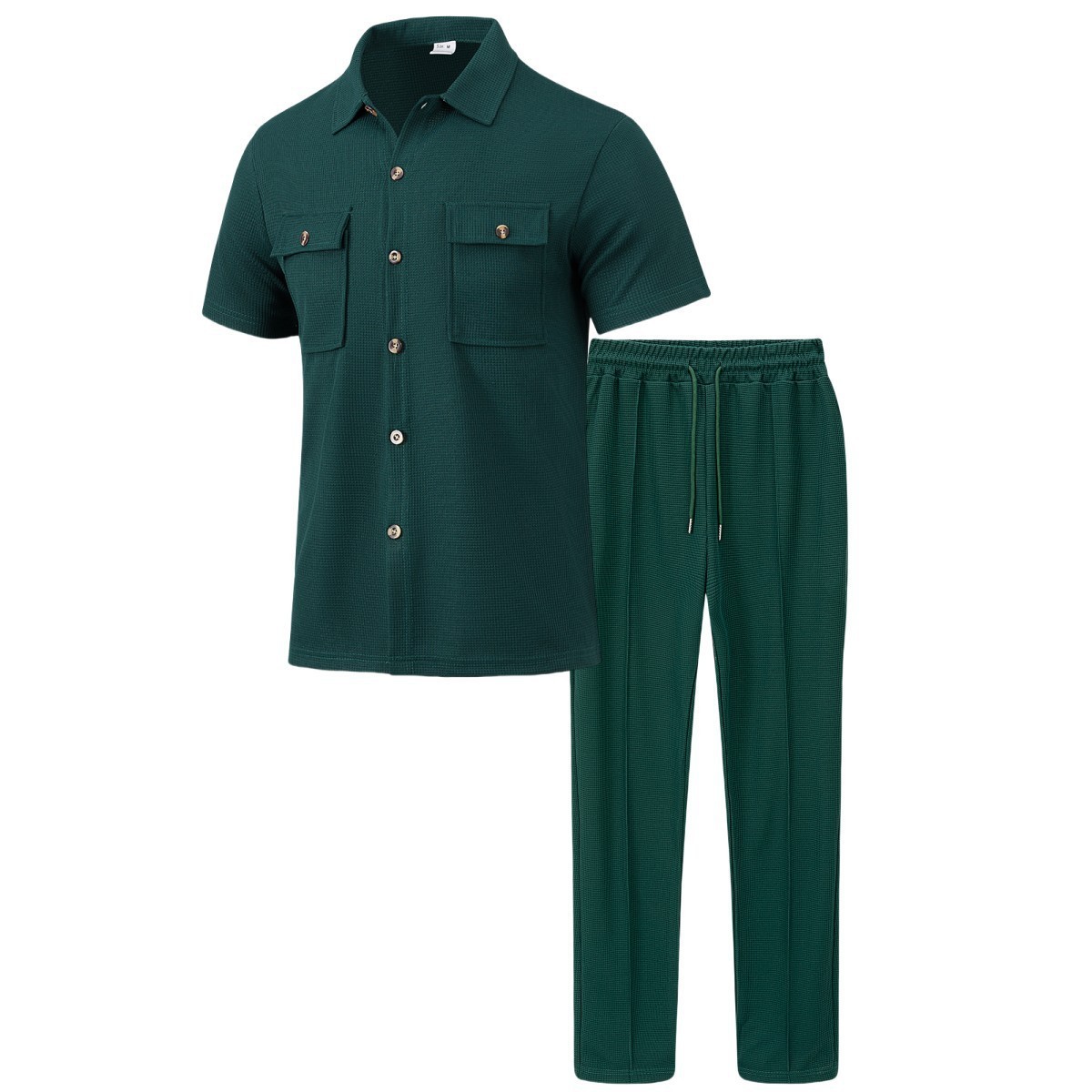 Solid Colour Cardigan Shirt With Pockets For Men Summer Casual_voghion.com