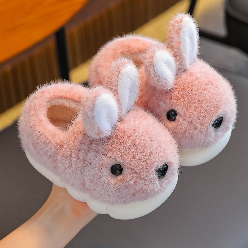 2025 nuevas zapatillas de algodón para niños de invierno para niños, niñas y niñas calientes y terciero para padres e hijos en casa bolsas de zapatos de algodón