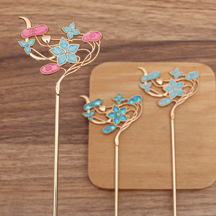 DIY Accessories Lotus Leaf Lotus Alloy Hair Stick (15225)