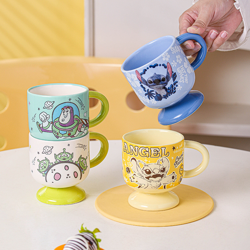 Disney dibujos animados tazas de animales creativos lindos locos zoológicos tazas de cerámica tazas de agua de oficina café