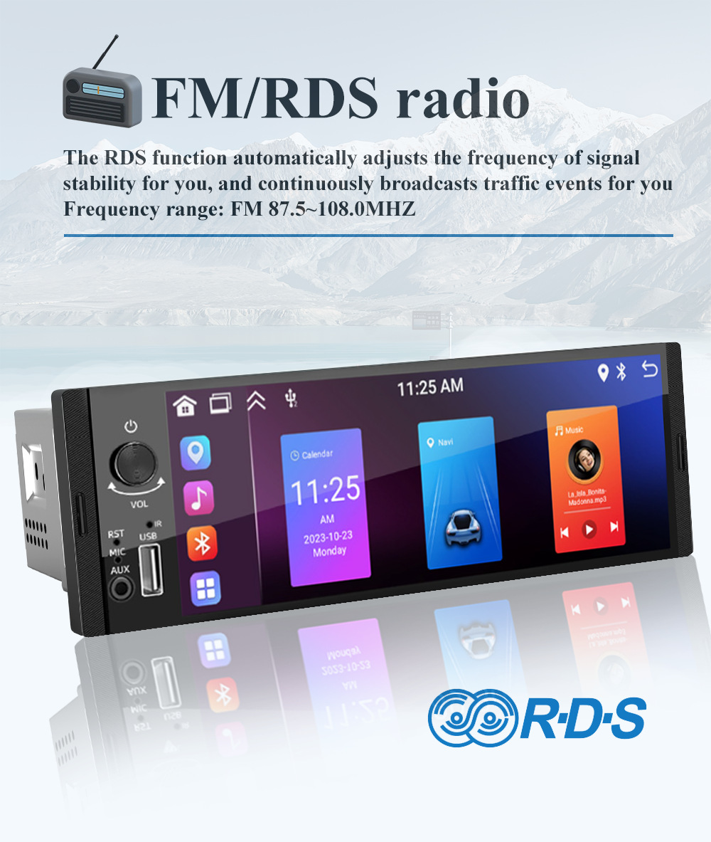 Hot Selling 6.36inch Car Navigator Smart Car Reverse Image Multimedia All-In-One Bluetooth Android Player