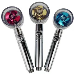 小蠻腰風扇花灑噴頭浴室淋浴渦輪加壓家用熱水器洗澡沐浴蓮蓬頭