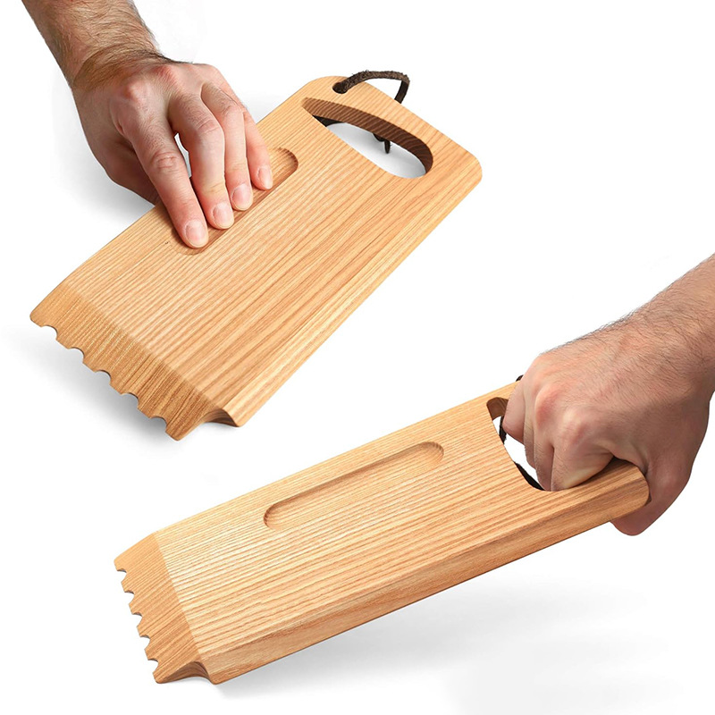 Limpieza de parrilla de madera Limpieza de parrilla al aire libre raspador Herramienta de parrilla multifuncional Limpieza de parrilla