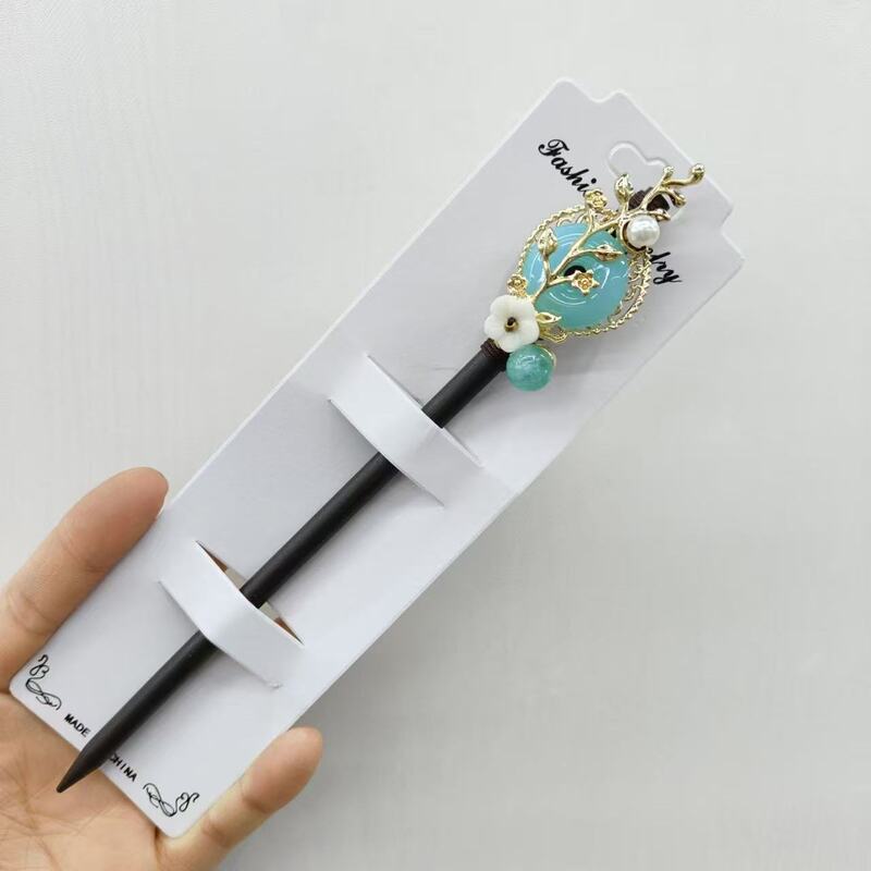 古风高级感黑色檀木发簪女流苏新中式簪子盘发神器发钗簪子苏州|undefined