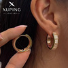 Jewelry, earrings, zirconium, suitable for import, European style