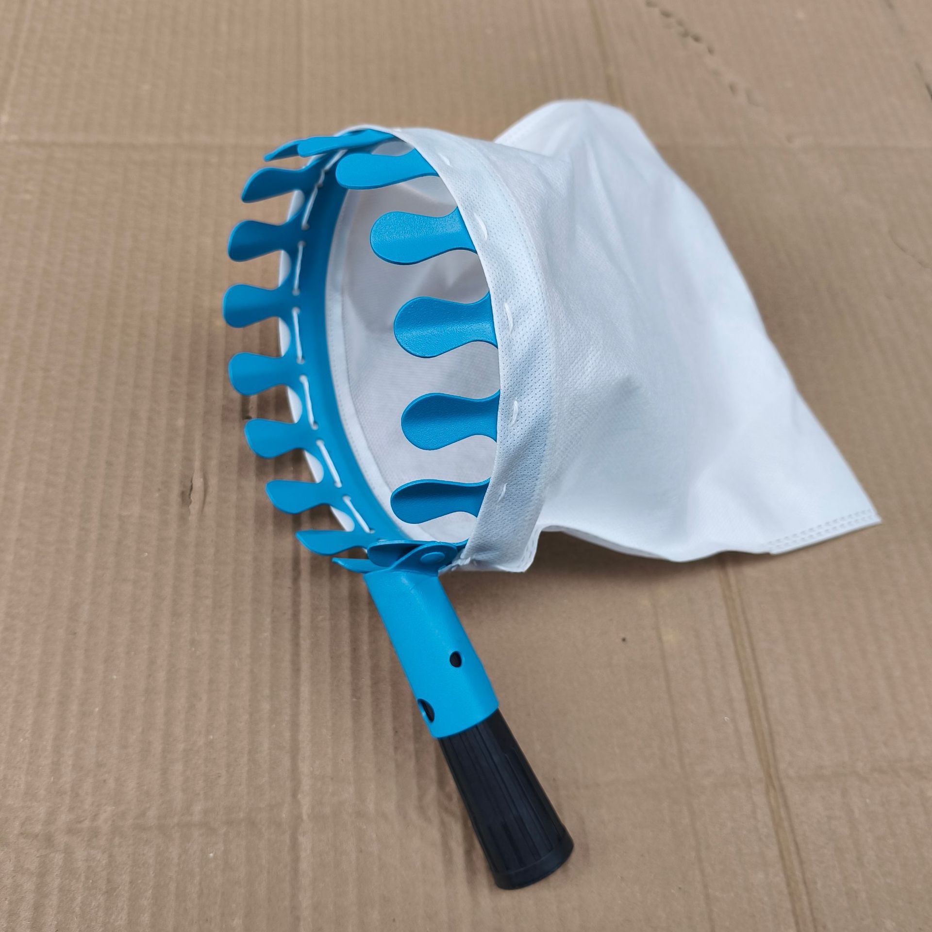 단일 천 가방 머리 파란색