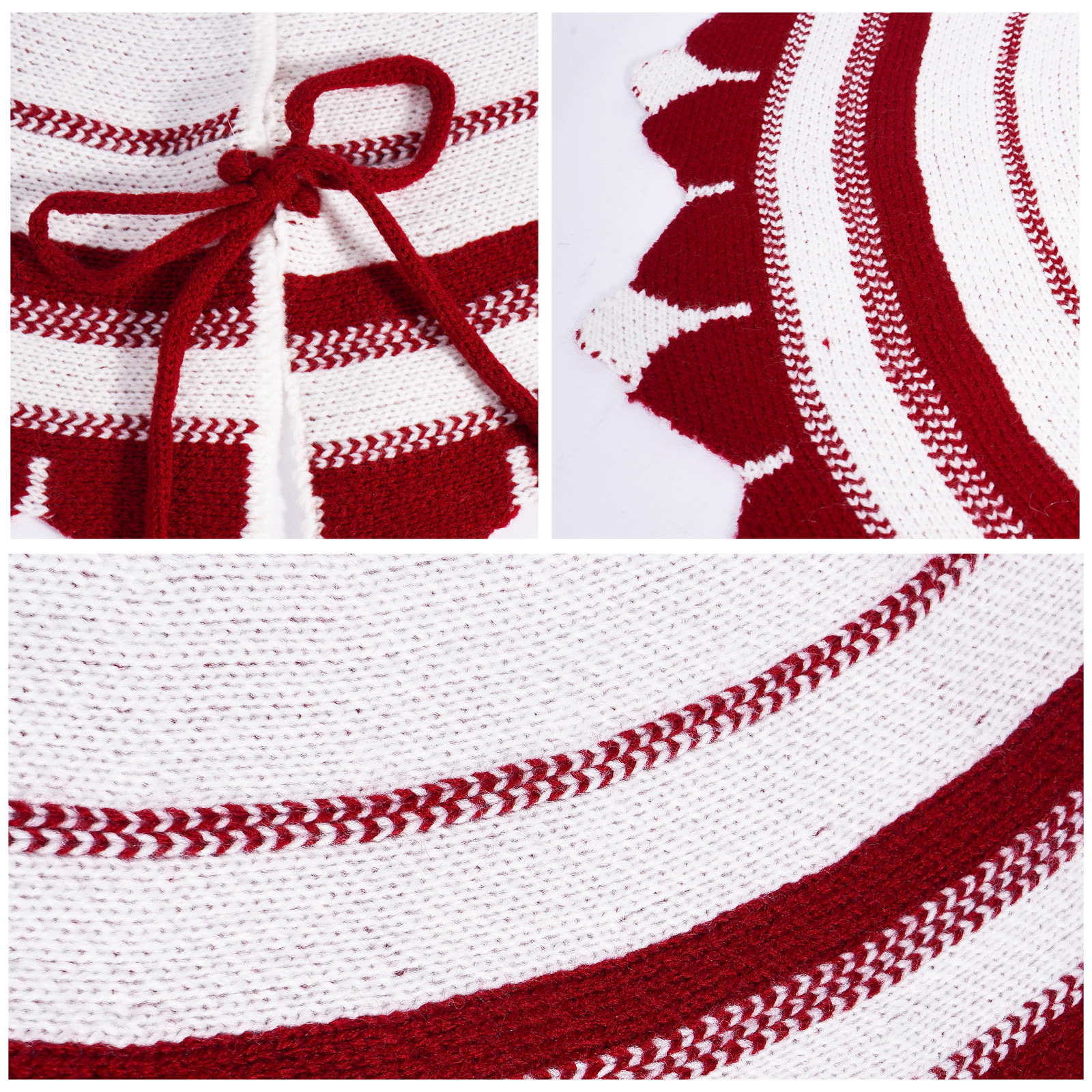 Navidad transfronteriza bandera de árbol falda 28 pulgadas delantal árbol de Navidad rojo creativo accesorios de árbol de decoración de vacaciones