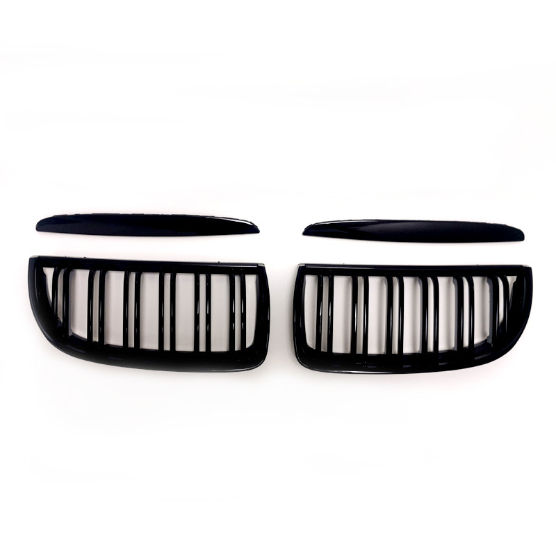 适用于宝马老款3系05-08年E90 E91改装全黑中网单杠双杠进气格栅