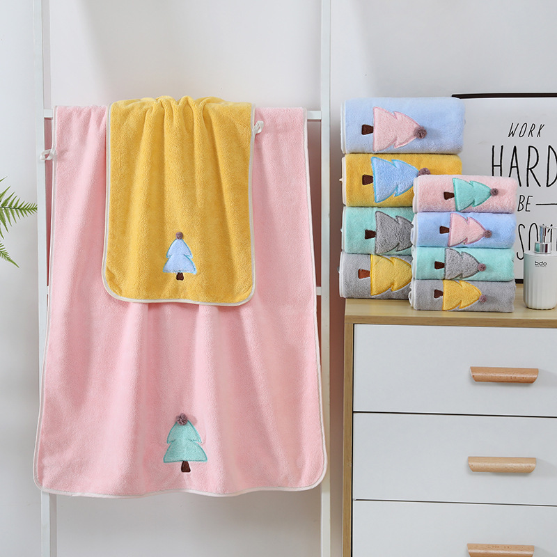 Wholesale Christmas Tree Series Set Towel Household Absorbent Lovers Bath Towel Unisex Bath Soft Wrap Towel Wholesale Christmas Tree Series Set Towel Household Absorbent Lovers Bath Towel Unisex Bath Soft Wrap Towel
