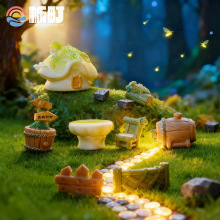 微景观摆件创意森林树咖 微缩场景摆件高级感小众 树脂家居小摆件