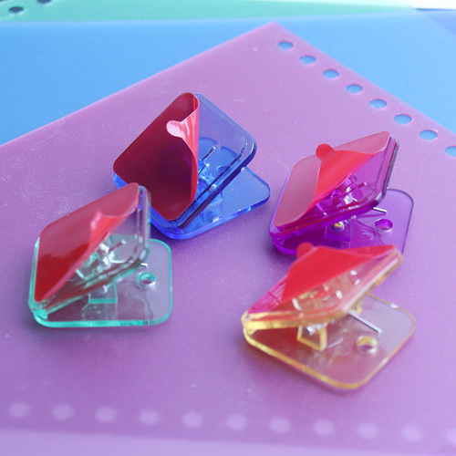 Transparent simple small clip plastic invoice clip multifunctional test paper folder cute decorative note clip fixed clip