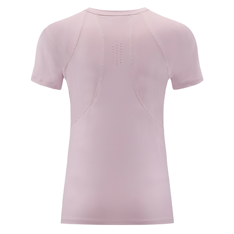 Primavera y verano 2025 helado sensación fría transpirable secado rápido chaqueta deportiva de acondicionamiento físico de mangas cortas ropa de yoga entrenamiento camiseta de carrera