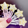 Golden white hairgrip, hairpins, epoxy resin, bangs, wholesale