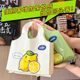 Cute Cartoon Smiling Face Handbag New Bread Dessert Shopping Bag Sushi Cake Fruit Packaging Bag Plastic Bag
