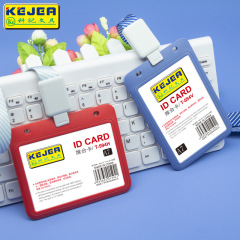 Kangji T-594 ID Card Holder, Employee Name Tag, Work Card, Badge Holder with Lanyard