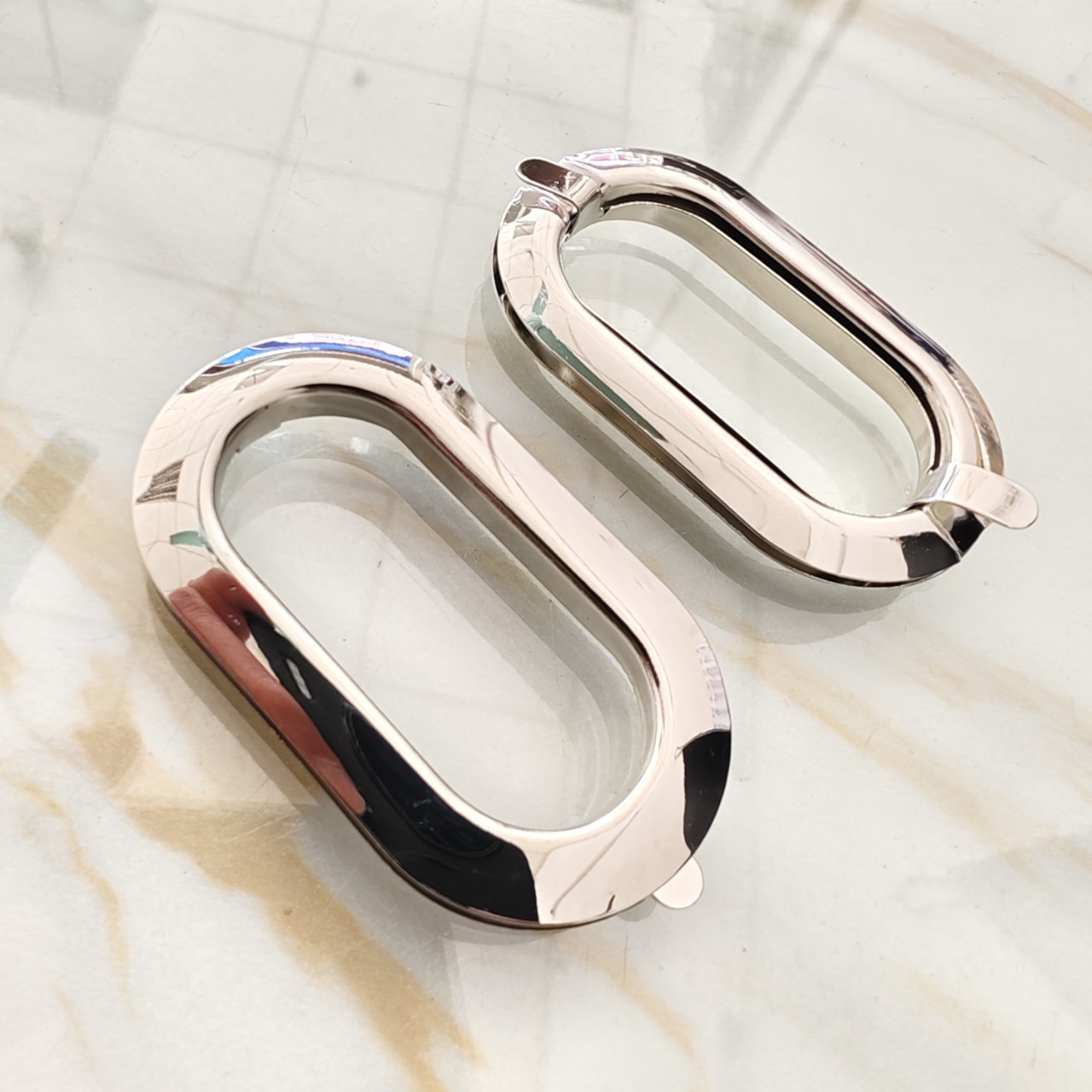 金属收纳盒手提手挽扣寸6挂白镍椭圆气眼扣便携收纳盒五金配件