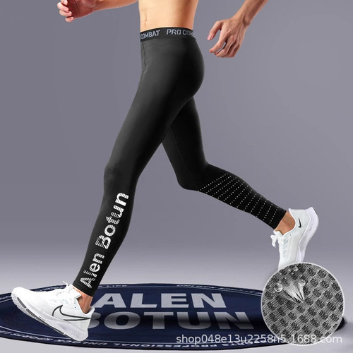 Fitness pants, sports, running, quick-drying, sports training, football, velvet, bottoming, outdoor tight pants, one piece wholesale