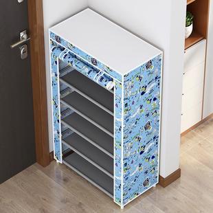 Shoe Rack for Home Door Simple Cloth Shoe Cabinet Dust Cover Curtain Multi-Layer Dormitory 2023 Fabric Simple Lingzhi
