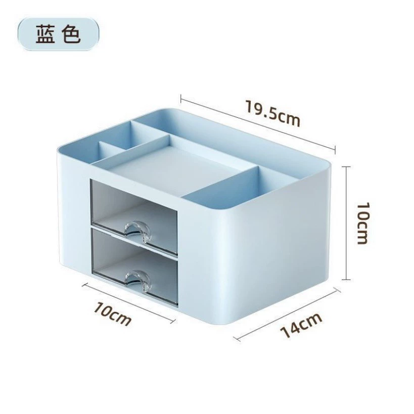 Stationery Combination Drawer Box, HIPS/Polystyrene/PP, 1–3 Drawers, Desk Organizer