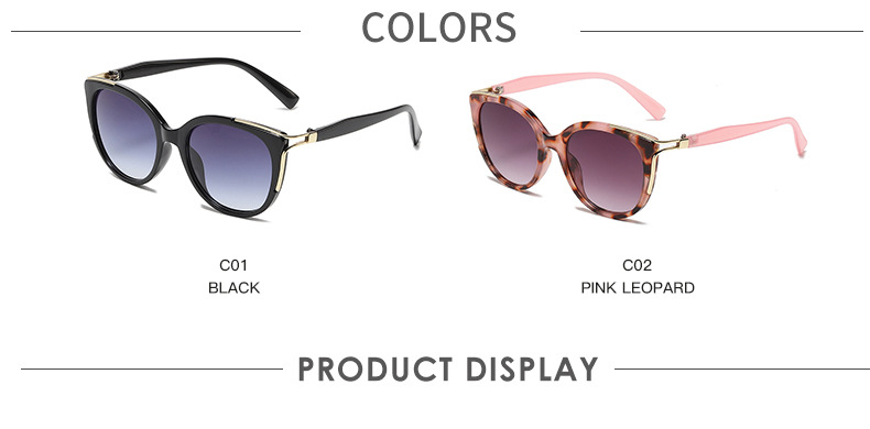 Daily Occasion Gradient Color Pattern Unisex Gender Fashion Gradient Color PC UV400 Protection Cat Glasses Full Frame Women's Sunglasses