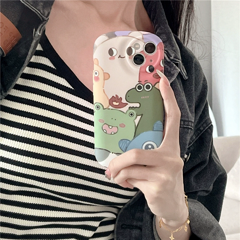 Яблоко, монстр, совместимый динозавр, iPhone14 Pro, iPhone 15, силиконовый чехол для телефона, iphone, 12