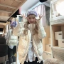 冬季加厚宽松波点棉服