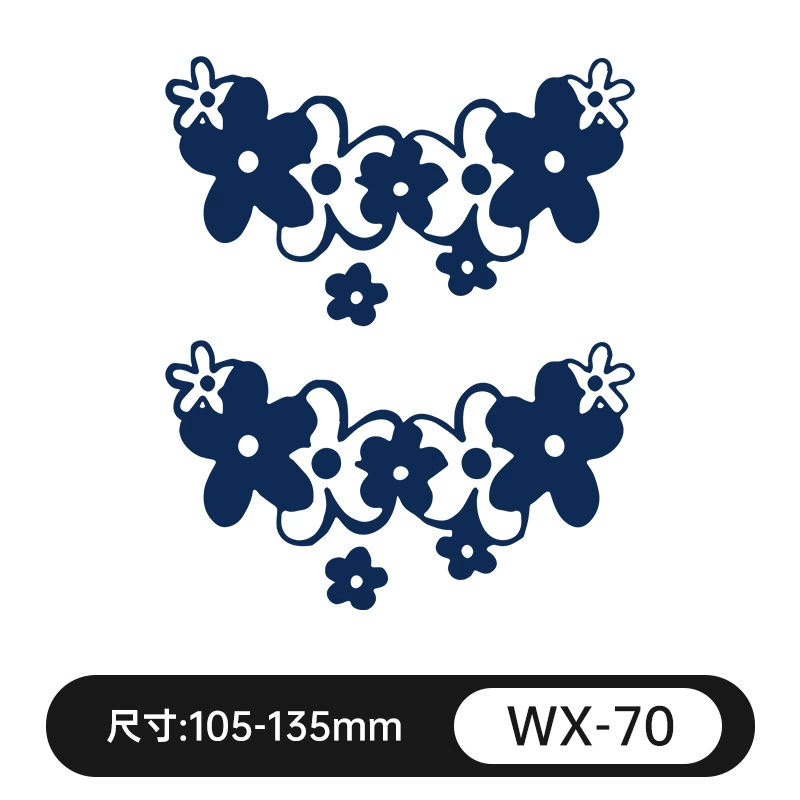 Waterproof fresh retroreflective herbal tattoo stickers for men and women, long-term effect