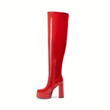 B 29108 Waterproof Platform High Heel Over Knee Boots ��Ƥ��
