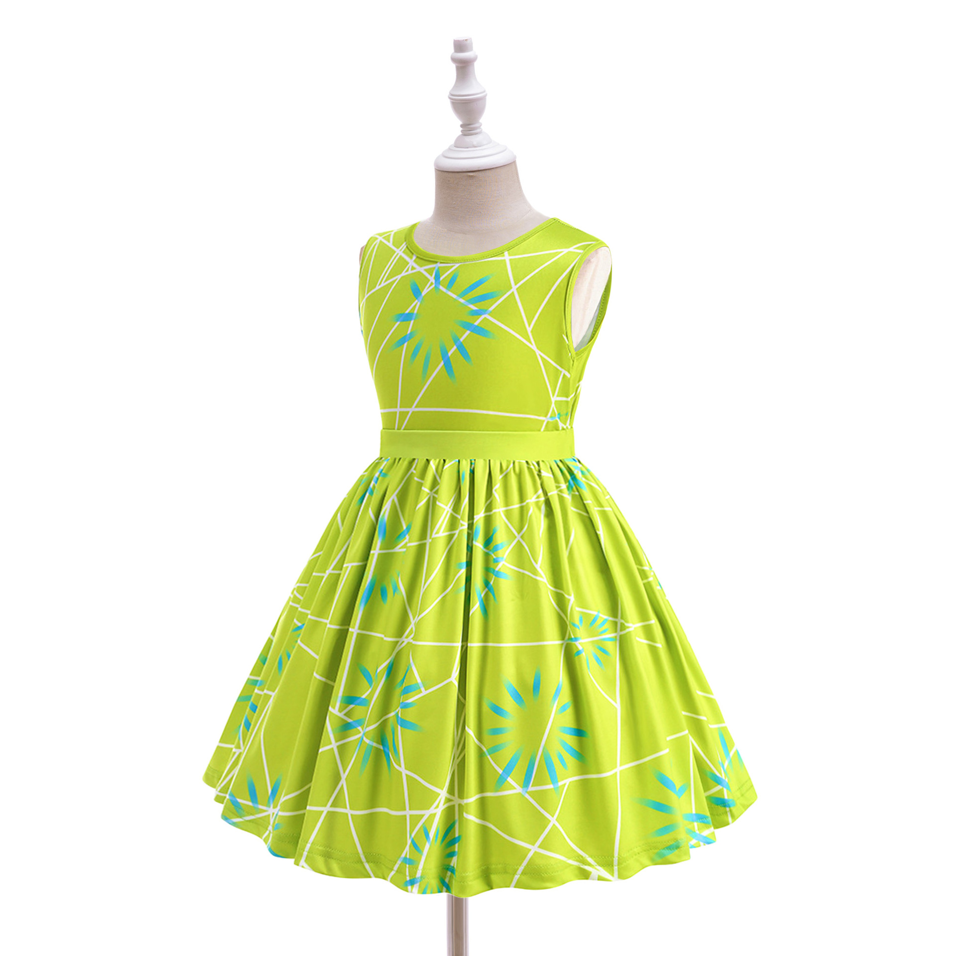 Cosplay 2 Happy Halloween Show Trajes de leche Falda de seda Happy Same vestido