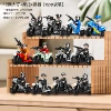 12 figures + motorcycles + weapons [bags]