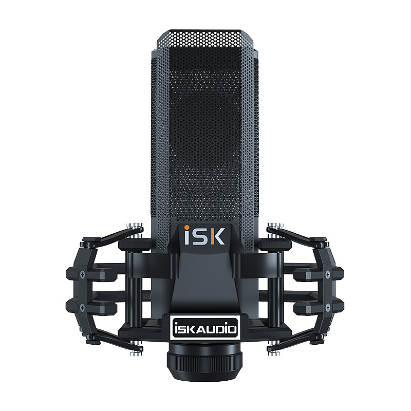 ISKIKG4000专业电容麦克风 主播录音直播唱歌声卡专用设备话筒