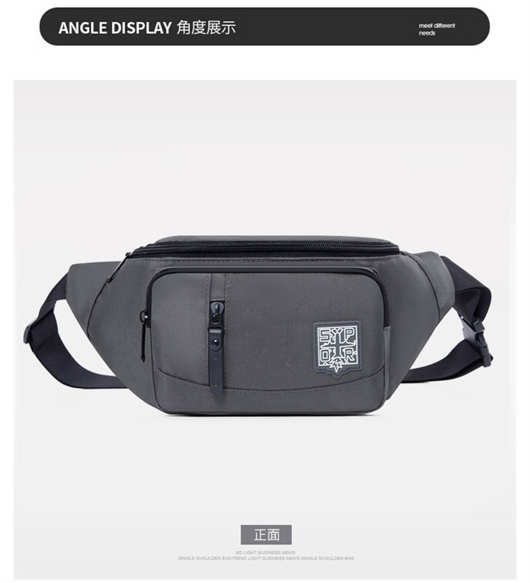 Korean-style chest bags, men's crossbody bags, sport single-shoulder bags, waterproof men's small backpacks, casual men's bags, summer waist bags trend undefined
