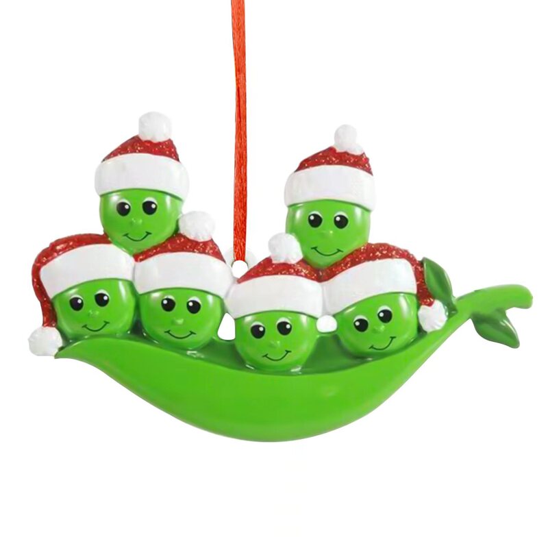 Zibi resin crafts pendant decoration green creative diy handwritten name blessing Christmas pendant