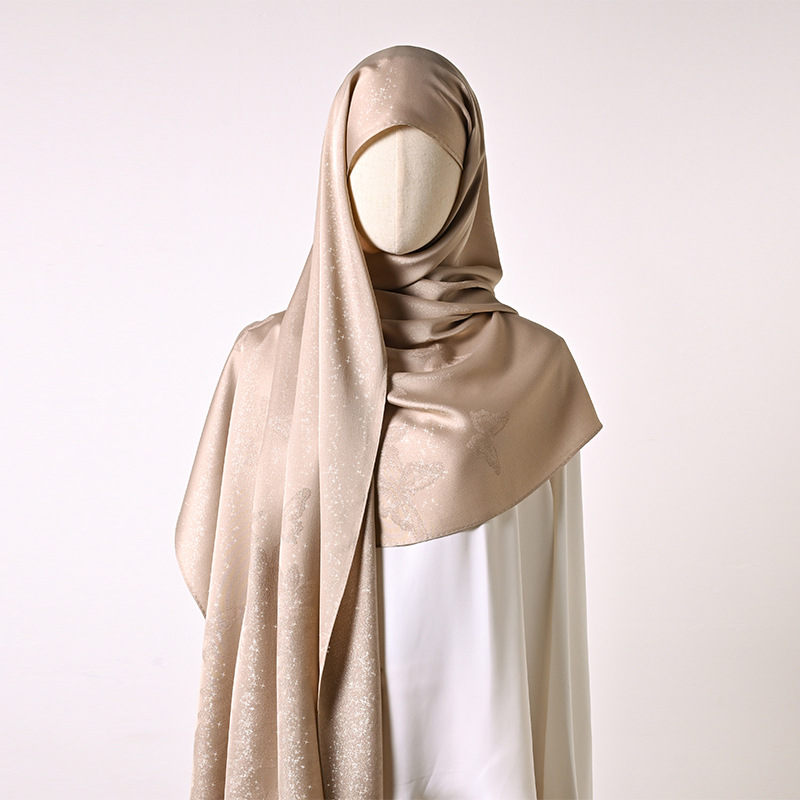 Sciarpa da donna estiva double face, versatile, con stampa, design semplice, accessorio per capospalla._voghion.com