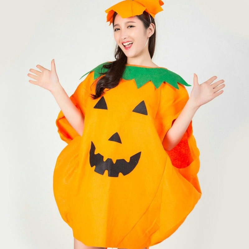 ハロウィンかぼちゃスタイリング衣装子供アダルトゲームショー衣装かぼちゃ服ゲーム服親子衣装|undefined