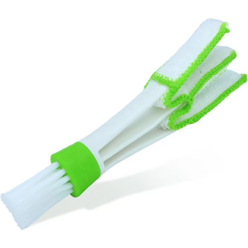 Cepillo para salida del aire acondicionado del coche, cepillo para la eliminación de polvo del panel de instrumentos del coche, cepillo de cerdas blandas, productos y herramientas de limpieza interior de doble extremo image 8