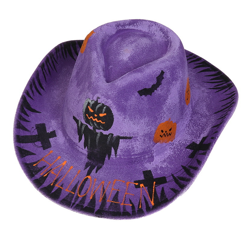 Halloween Party Bunte Ball Leistung Hut Geist Festival Requisiten Cowboy Schneemann Muster_voghion.com