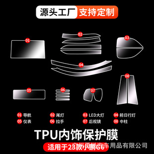 Применимо 23 Xiaopeng G6 Central Control Navigation Instruments Экранная пленка Стеклянная пленка TPU