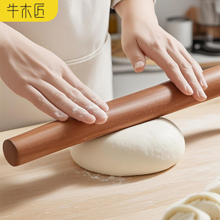 Meituan Flash Sale Large Ebony Rolling Pin Solid Wood Household Dumpling Skin Tool Small Noodle Roller