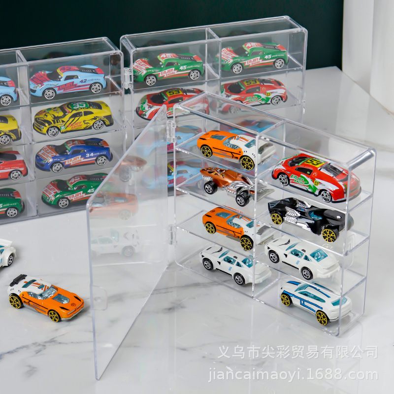 ホットウィールド Domeka 合金車モデル収納ボックスマッチ箱シミュレーションおもちゃディスプレイ 1:64 車モデル収納ボックス|undefined