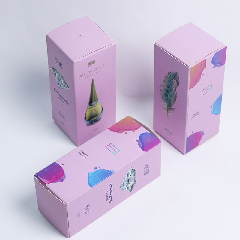 Nail Polish Packaging Box Custom Color Box High-End Uv Printing Cosmetics High-End Skin Care Products Essential Oil White Cardboard Box