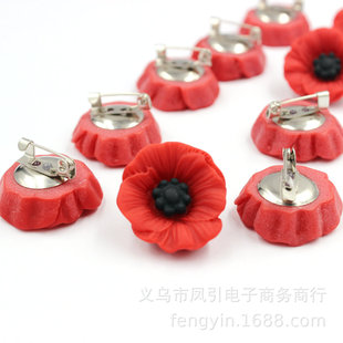 10���b��֬���ڻ�����o����� �бP�e� �Y���ػ�Poppy Brooch