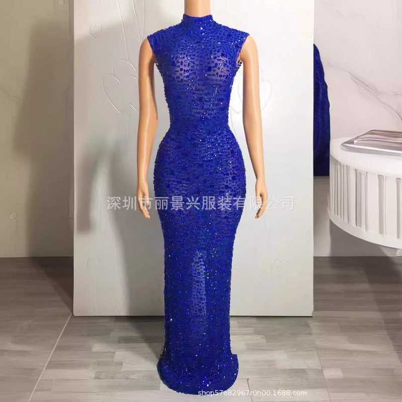 Ready Stock Costumes Bride 2024 Diamond Long Prom Bride Dresses Mother Long Dress Party Dress Jinbei Ready Stock Costumes Bride 2024 Diamond Long Prom Bride Dresses Mother Long Dress Party Dress Jinbei