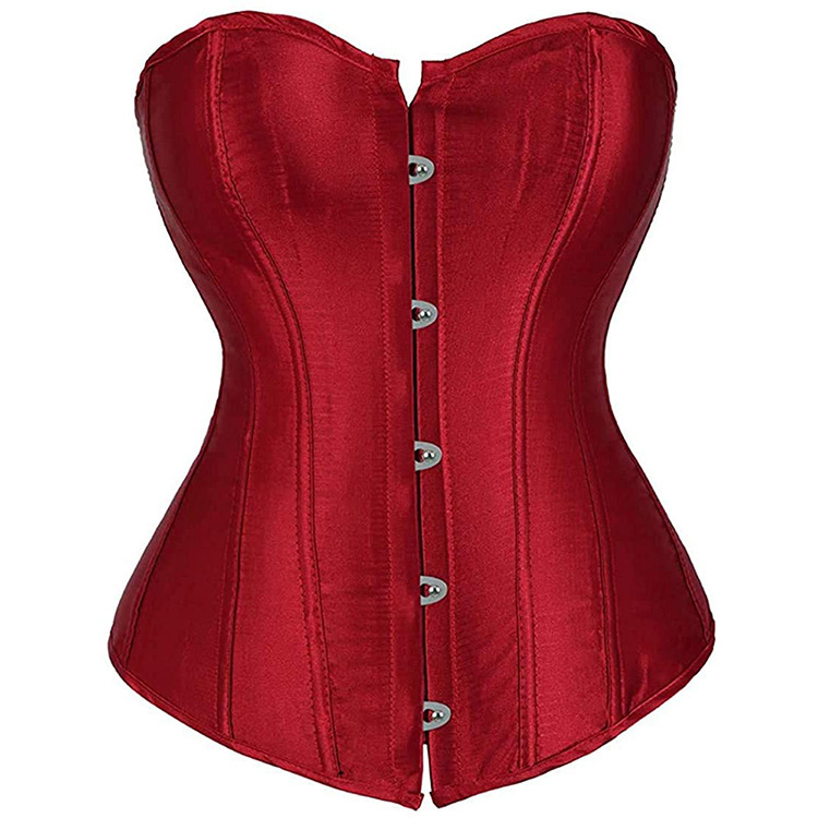 New 818 Satin Shapewear Palace European and American Shapewear Breast Support Shaping Waist Shaping Corset