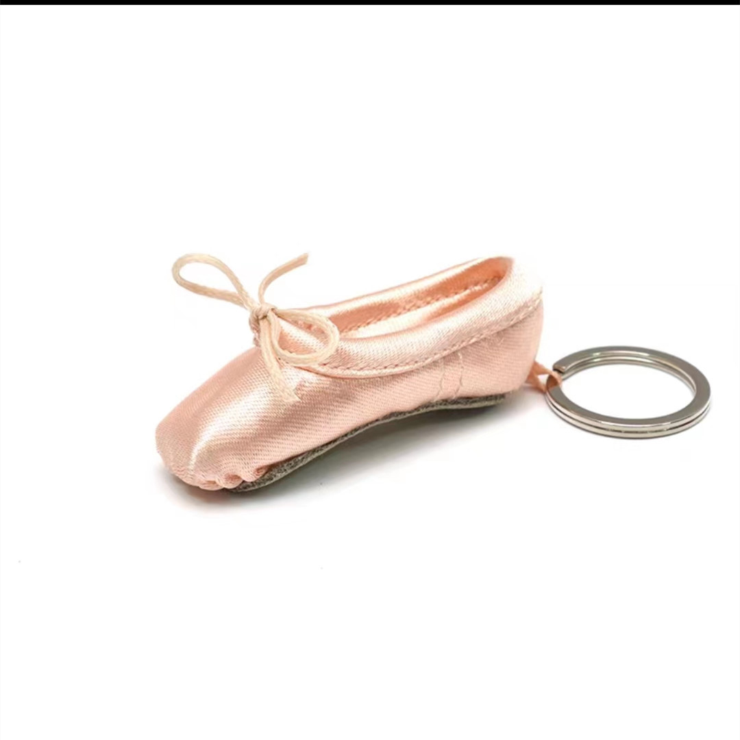 Sansha hecho a mano ballet danza zapatos de Punta pequeña joyería mini zapatos satén llavero