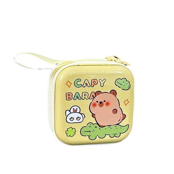 Kapibala Coin Purse Mini Coin Bag Portable Storage Earphone Bag Cute Capybara Children's Gift Key Bag